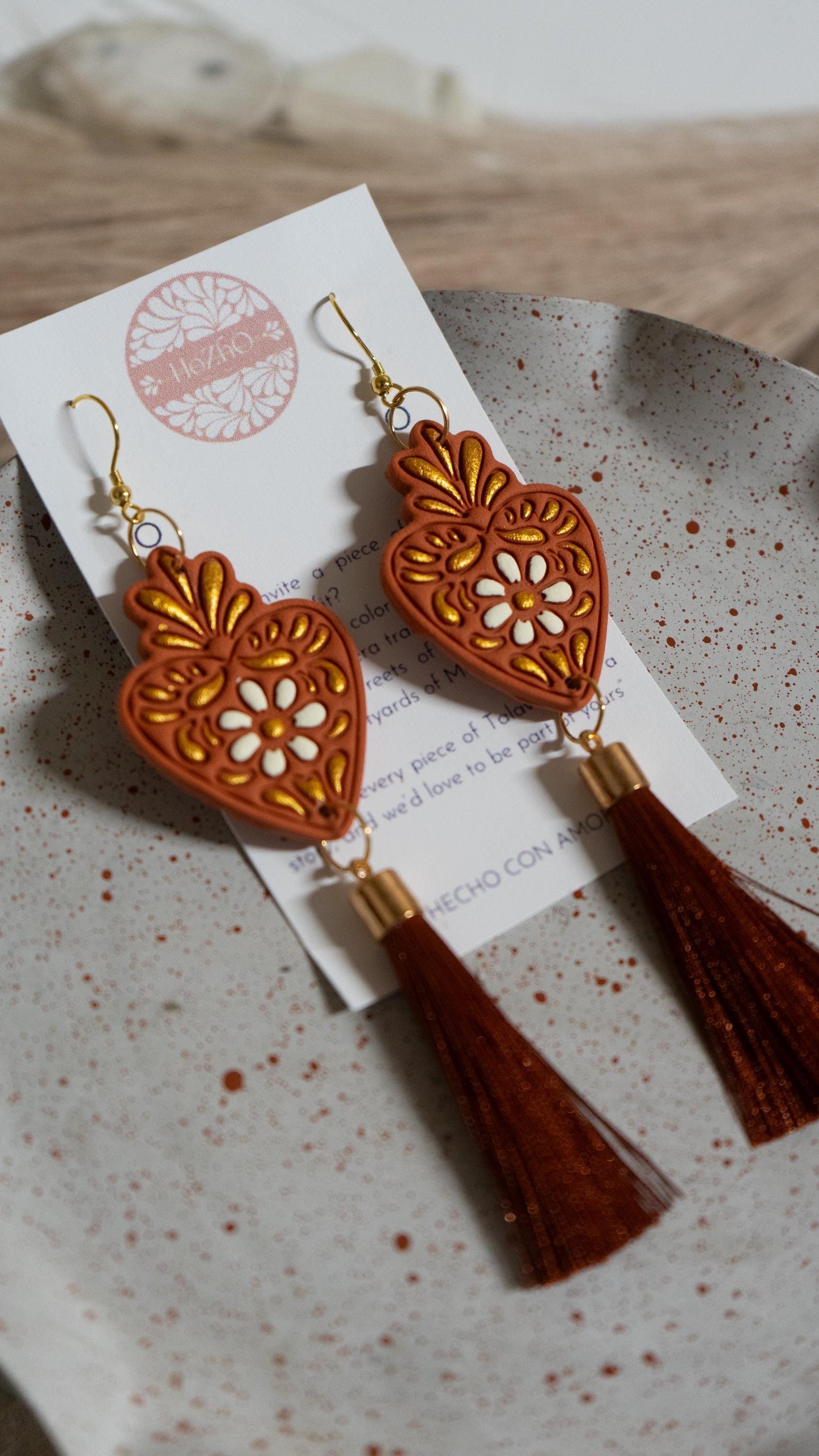 ZAACHILA earrings | clay earrings | bridal | mexican inspired | oaxaca | talavera | summer | handmade | cultura