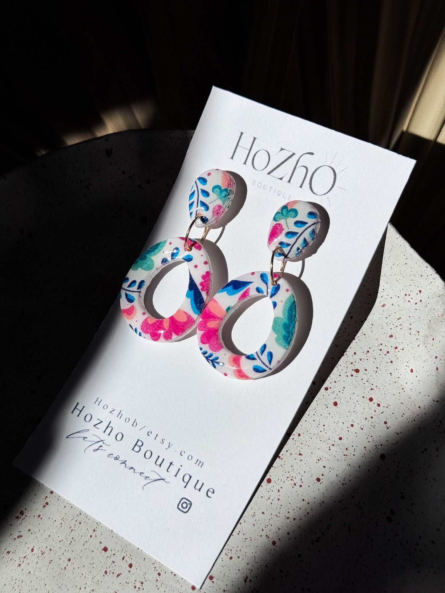 ZAMADI earrings | clay earrings | handmade | for her | clay | huichol | mexican | talavera