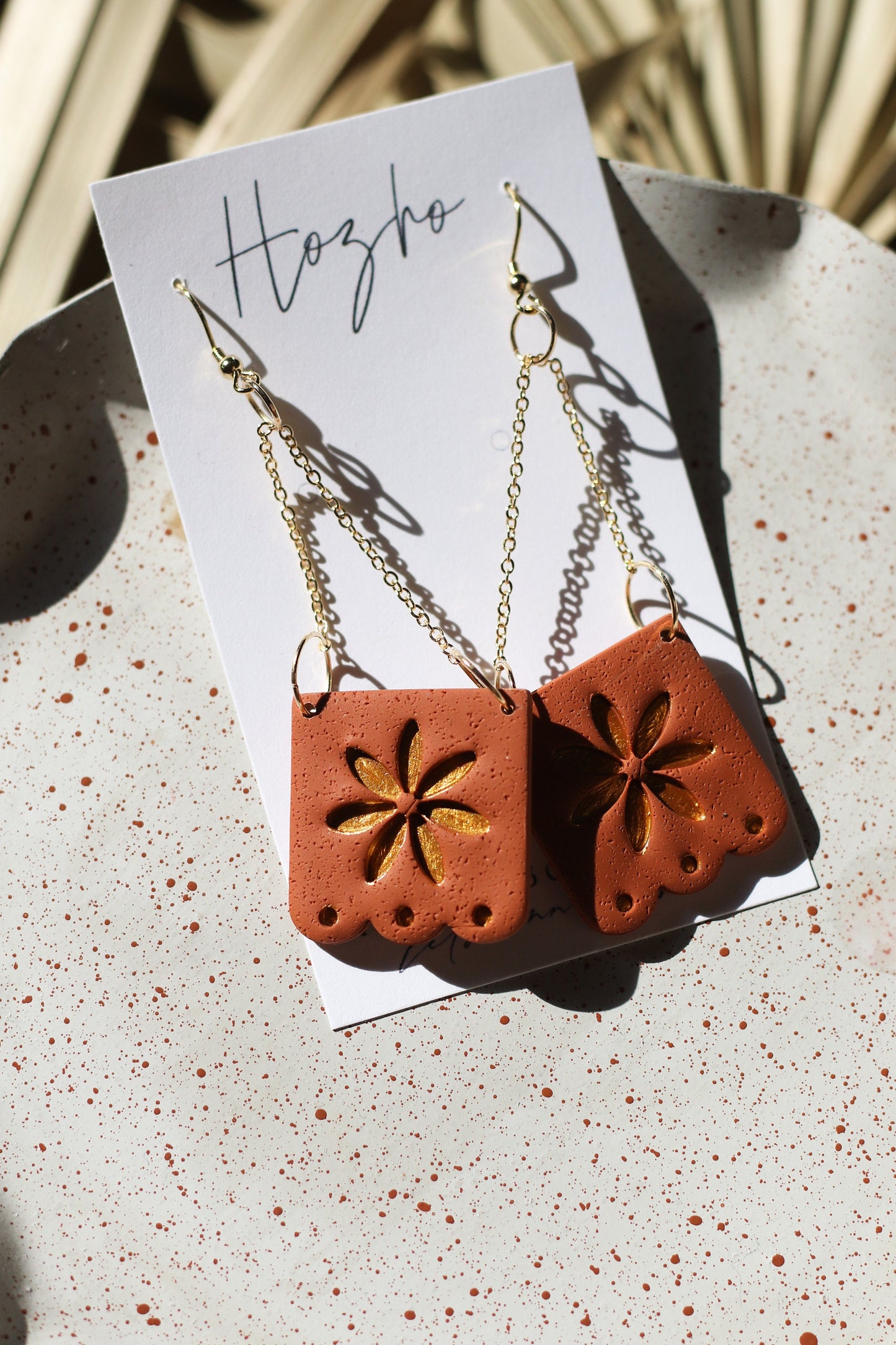 PAPEL PICADO earrings / papel picado/ dia de muertos/ Mexican earrings/ barro/Talavera