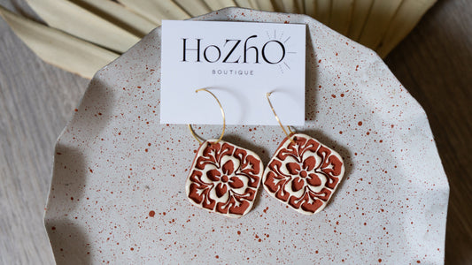 SALOMON earrings | clay earrings | talavera | mexican inspired | puebla | summer | bridal