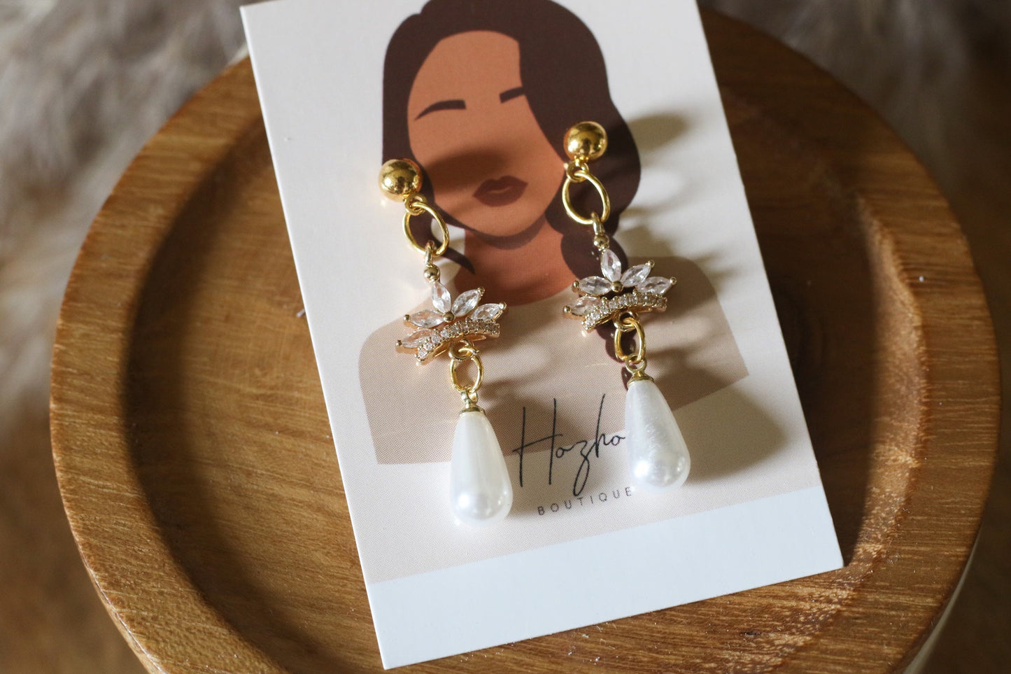 ZOÈ bridal earring | bridal earrings | handmade | polymer clay | bohemian clay | statement earrings | wedding