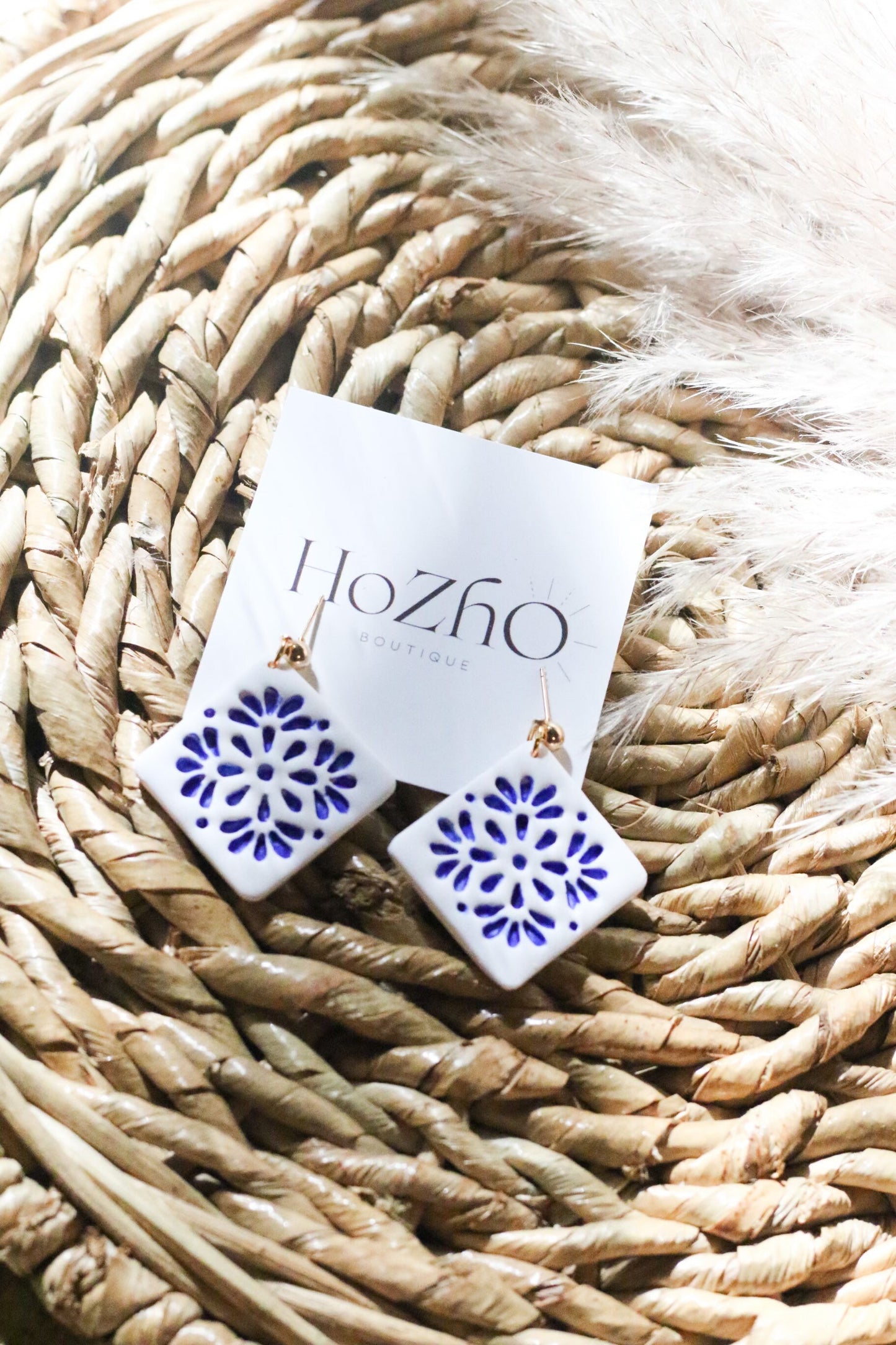 PUEBLA earrings | clay earrings | talavera earrings| handmade | bridal | mexican talavera