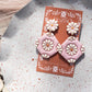 CHOLULA earrings | clay earrings | oaxaca | talavera | handmade | mexican earrings |