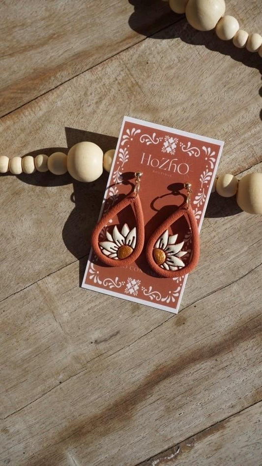 CARLOTA earrings | clay earrings | talavera | earrings | mexican inspired