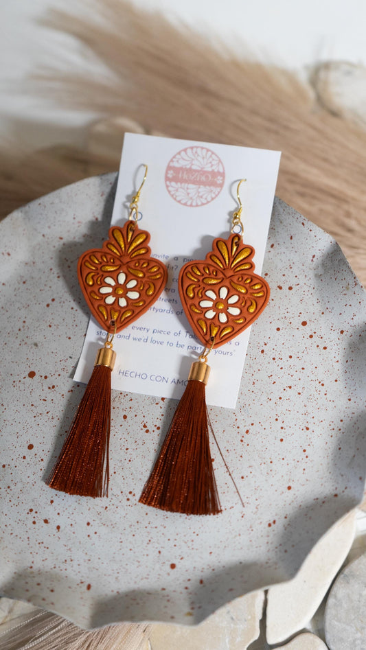 ZAACHILA earrings | clay earrings | bridal | mexican inspired | oaxaca | talavera | summer | handmade | cultura