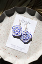 MARROCO earrings| clay earrings | blue | santorini collection | summer