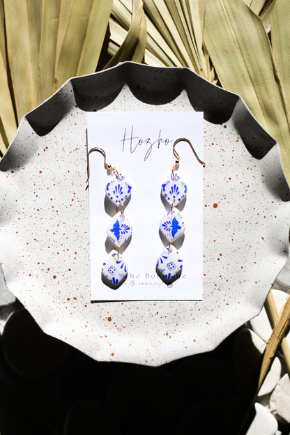ARANZA earrings | talavera poblana | inspired | pottery poblana | handmade | spring
