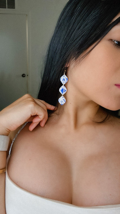 ARANZA earrings | talavera poblana | inspired | pottery poblana | handmade | spring