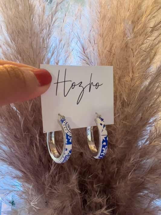 CATERINA hoop earrings | clay earrings | handmade | summer | talavera | amalfi | santorini