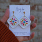 Flores de campo earrings | clay earrings | handmade | talavera | mexican | inspired | tiles