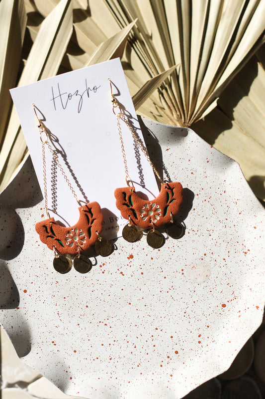 MAGDALENA earrings /papel picado/ Mexican inspired/barro/Talavera
