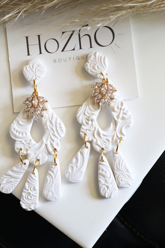 ROSIE bridal earrings | earrings | bridal | boho | handmade | clay earrings