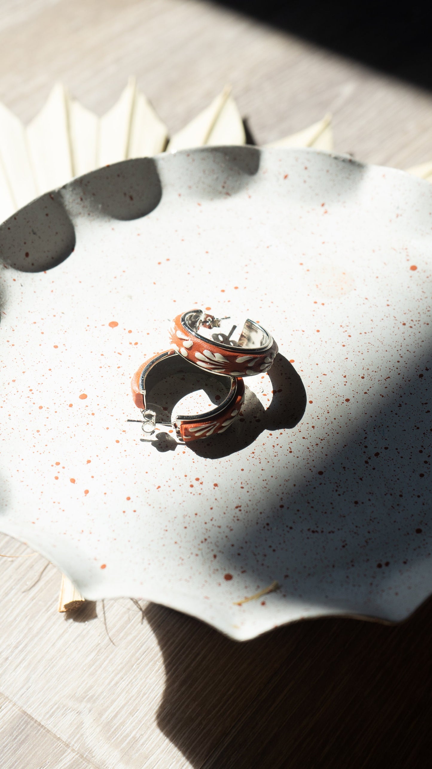 ZAMARAA earrings | talavera earrings | Mexican | talavera inspired | barro | hoops | weddings | bridal