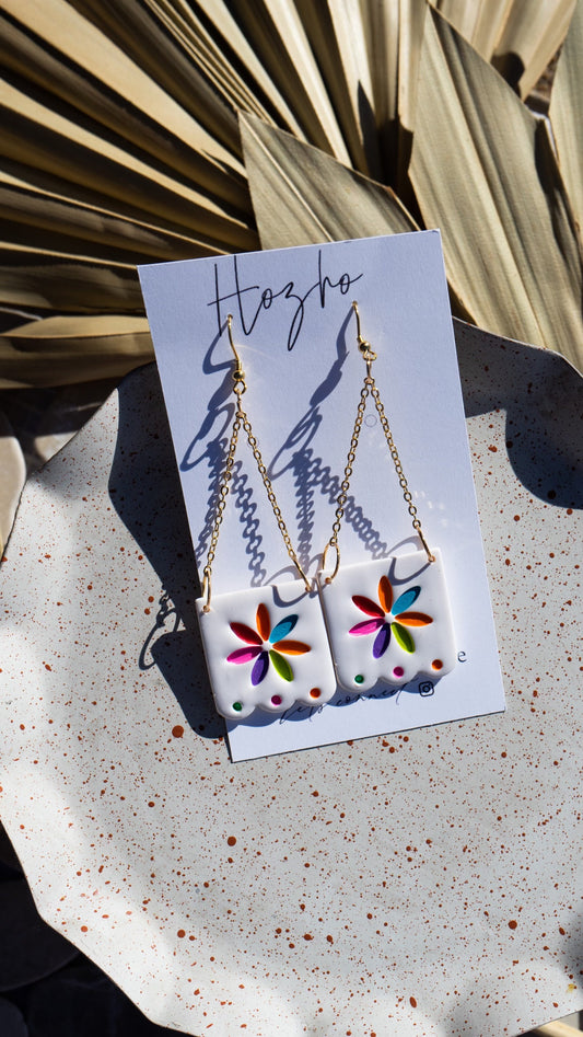 FIESTA earrings | clay earrings | for her | nexican | talavera | huichol