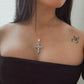 TALAVERA CROSS necklace | clay | handmade | talavera | mexican inspired | bridal | cross