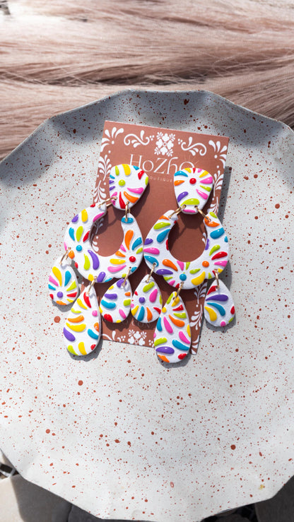 SOLEDAD earrings | clay earrings | summer | easter | handmade | polymer clay | otomi | huichol | bridal | mexico