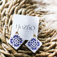 PUEBLA earrings | clay earrings | talavera earrings| handmade | bridal | mexican talavera