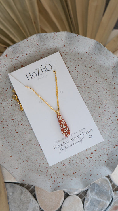 MITLA necklace | clay | summer | bridal | talavera | Mexican