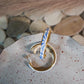SAMSA earrings  | talavera | clay | hoops | gold | handmade | mexican | azul