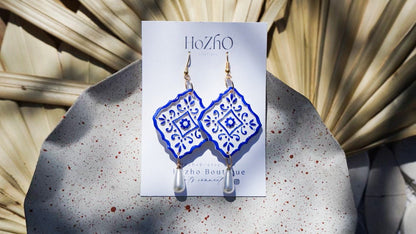Cielito Lindo earrings | clay earrings | talavera | inspired | mexican | bridal | summer |