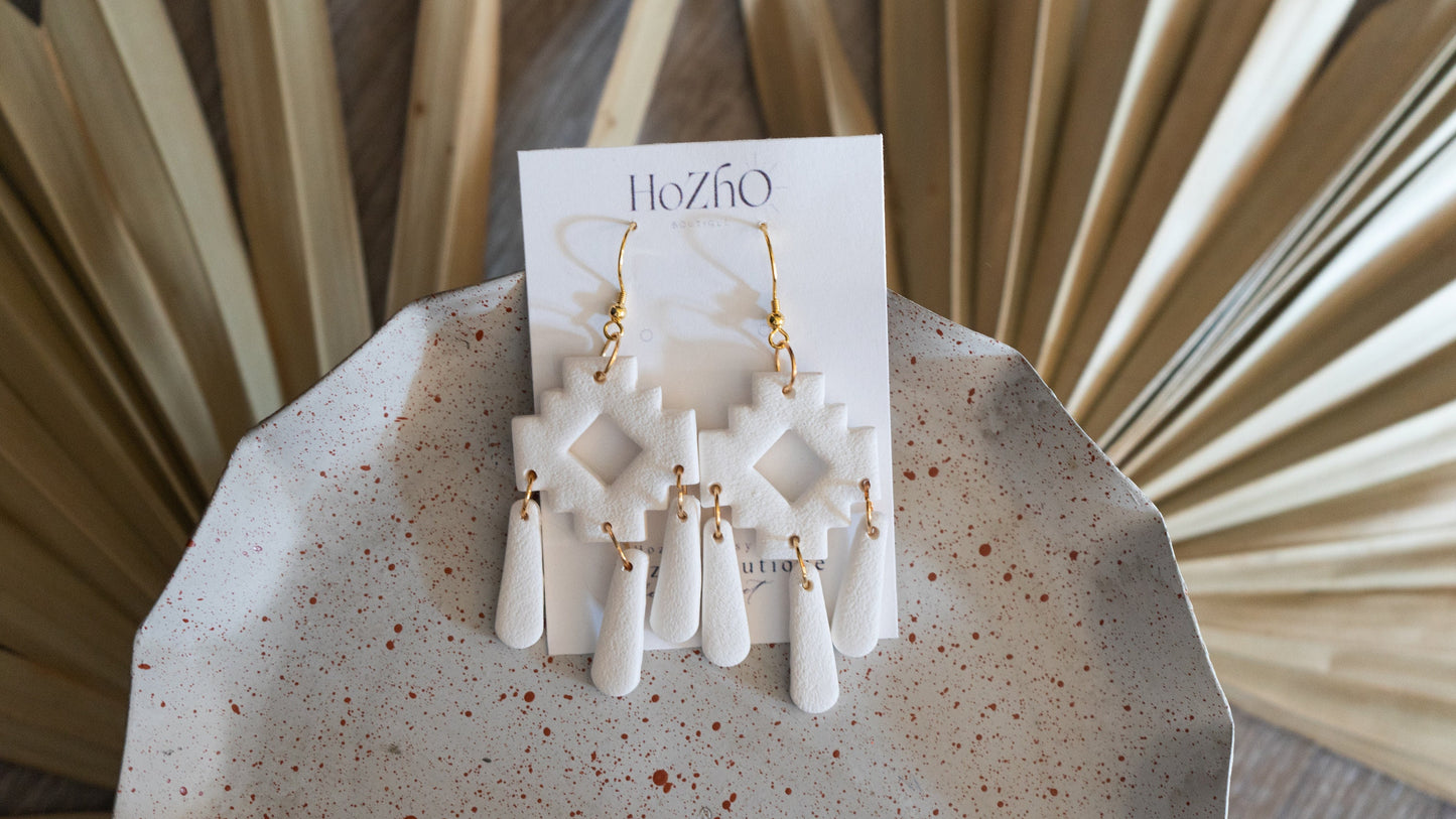 TAOS earrings | clay | handmade| bridal | summer | for her