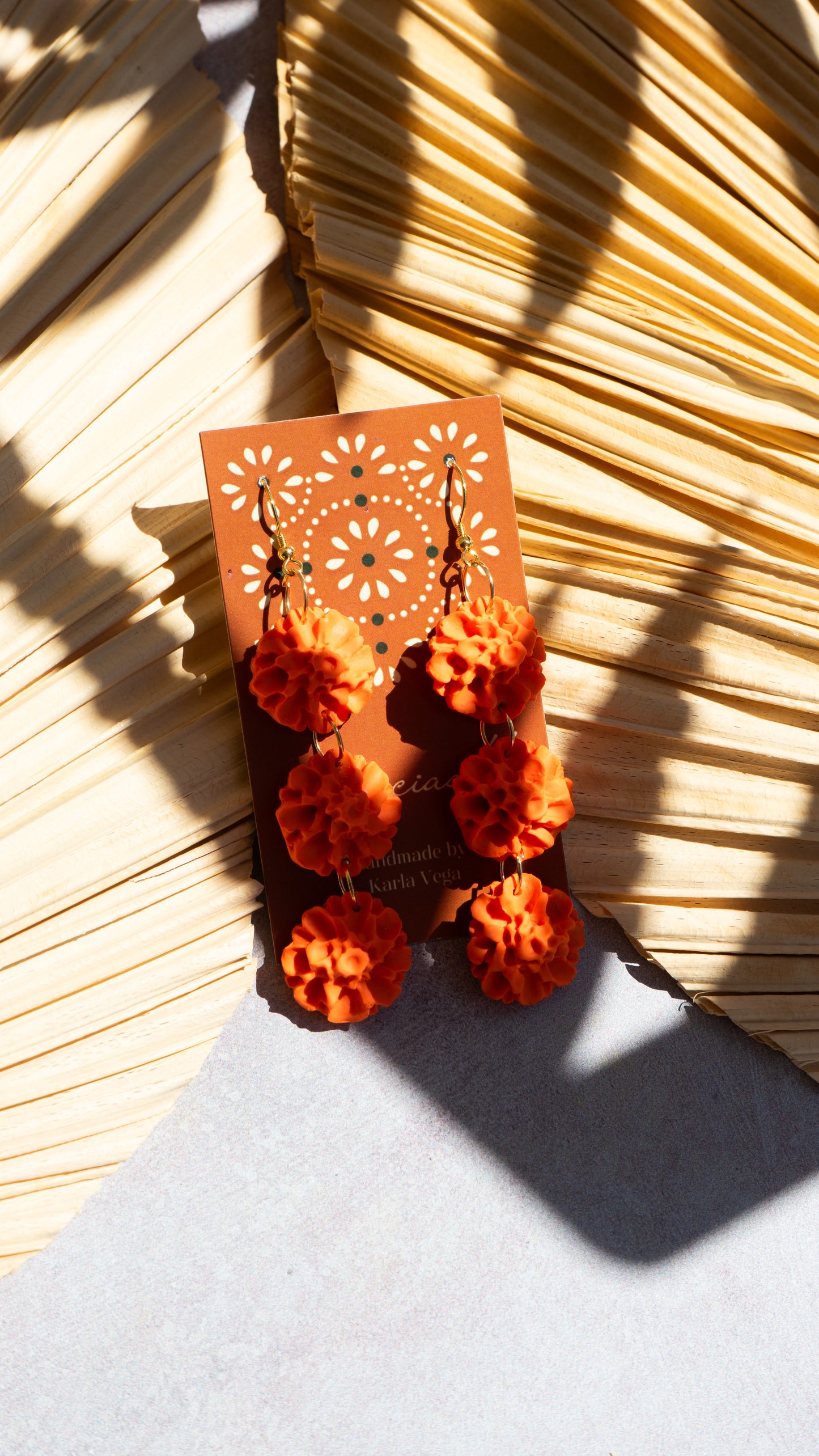 FLORECITAS DE CEMPASUCHIL earrings