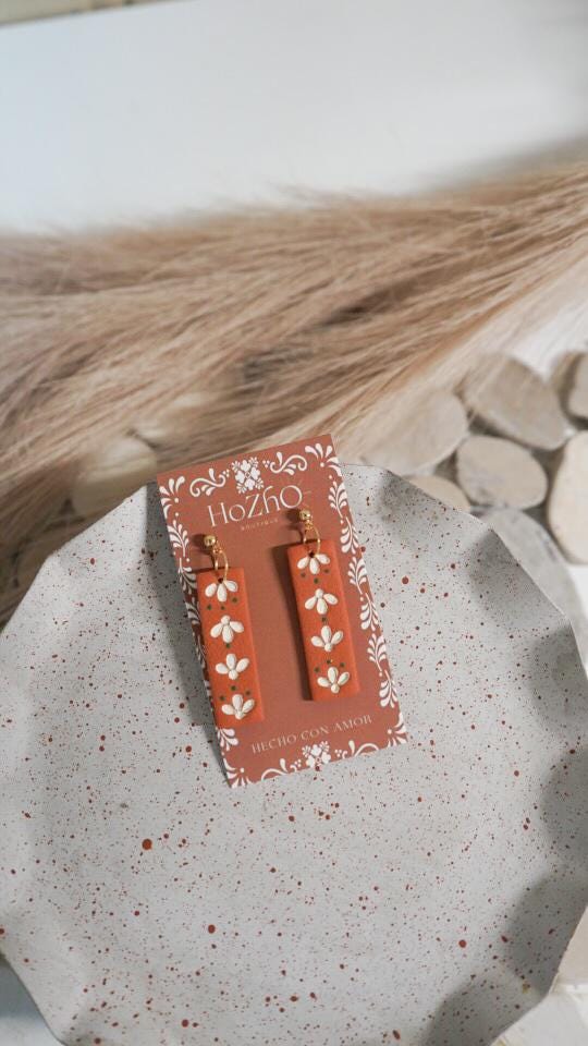 CASITA earrings | clay earrings | flores | bridal | mexican | barro | handmade |