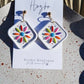 Flores de campo earrings | clay earrings | handmade | talavera | mexican | inspired | tiles