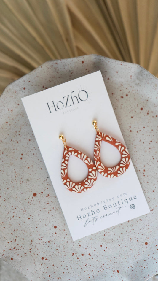 BETAZA earrings | clay earrings | handmade | talavera| Mexican