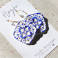 MARROCO earrings| clay earrings | blue | santorini collection | summer