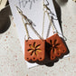 PAPEL PICADO earrings / papel picado/ dia de muertos/ Mexican earrings/ barro/Talavera