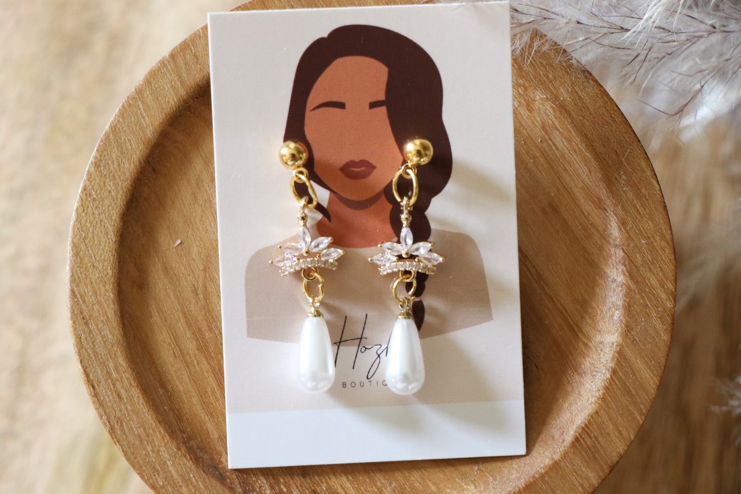 ZOÈ bridal earring | bridal earrings | handmade | polymer clay | bohemian clay | statement earrings | wedding